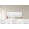 LG Silence Dual  3,5 kw (S12EQ) inverteres, 3D légáram, hűtő-fűtő split klíma (R32)