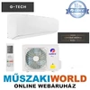 Gree G-tech 3,5 kw (R32) Inverteres Integrált wifi vezérlés, 3D légterelés, négy évszakos klímaberendezés Szállítva és Szerelve 