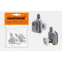 Alsó görgő zuhanykabinhoz, 21 mm, rugós, szimpla 2db/cs.