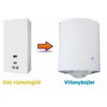 Gázkészülék helyett Hajdu AQ50 elektromos vízmelegítő villanybojler. Komplex csomagban Gázkészülék helyett Hajdu AQ50 elektromos vízmelegítő villanybojler. Komplex csomagban
