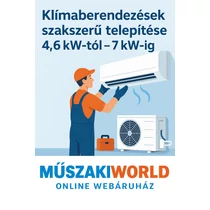 Klímaberendezések szakszerű telepítése 4,6 kw-tól - 7 kw-ig