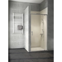 Zuhanykabin ajtó állítható szélesség 79-81 cm között 185 cm magas, króm