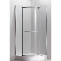 Sanimix  22.1532-80 Negyedköríves zuhanykabin keret nélküli nyílóajtós 80x80x210