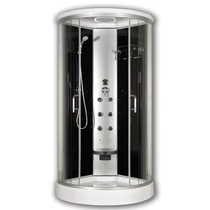 Sanimix 22.8021Black Negyedköríves Hidromasszázs zuhanykabin fekete üveg hátfallal 90x90x215 Sanimix 22.8021Black Negyedköríves Hidromasszázs zuhanykabin fekete üveg hátfallal 90x90x215