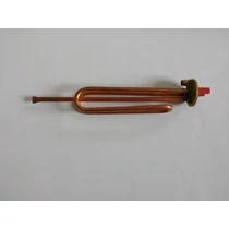 Bojler fűtőbetét 2000W menetes csatlakozású 270mm hosszú tokcsővel olasz anód tartós réz bojler alkatrész gyári Bojler fűtőbetét 2000W menetes csatlakozású 270mm hosszú tokcsővel olasz anód tartós réz bojler alkatrész gyári