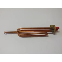 Bojler fűtőbetét 2000W sarus csatlakozású 270mm hosszú tokcsővel olasz Perla anód tartós réz bojler alkatrész gyári Bojler fűtőbetét 2000W sarus csatlakozású 270mm hosszú tokcsővel olasz Perla anód tartós réz bojler alkatrész gyári