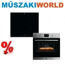 Electrolux LIB60420CK/EOF4P56X Beépíthető Indukciós Főzőlap + Sütő szett Electrolux LIB60420CK/EOF4P56X Beépíthető Indukciós Főzőlap + Sütő szett