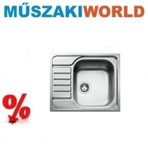 Teka E-modell 580.500 1B 1/2D inox, matt, 31" lefolyócsomag mosogató tálca  Teka E-modell 580.500 1B 1/2D inox, matt, 31" lefolyócsomag mosogató tálca