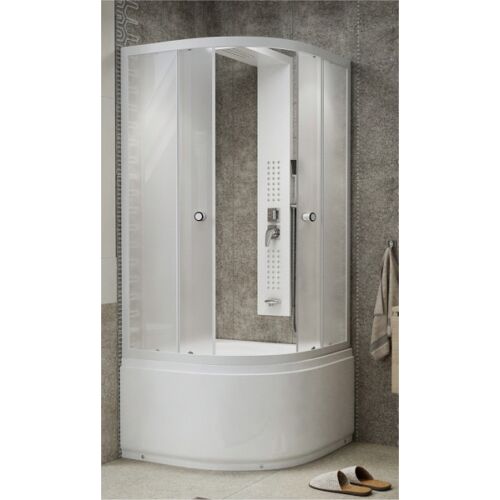 Zuhanykabin magastálcás, katedrál üveges zuhanykabin 90x90x200