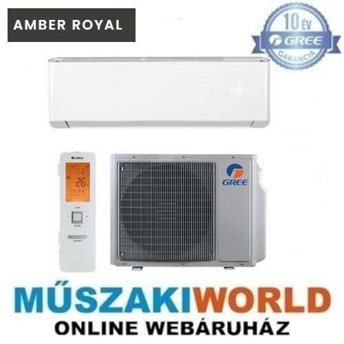 Gree Amber Royal X 2,5 kw (GWH12YD-S6DBA1A) Téliesíttet, inverteres, wifi, Hűtő-fűtő split klíma (R32)