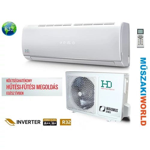 HD Maximus 2,5 Kw (HDWI-MAXIMUS-95C / HDOI-95C) Inverteres Wifi, Hűtő-fűtő split klíma (R32)