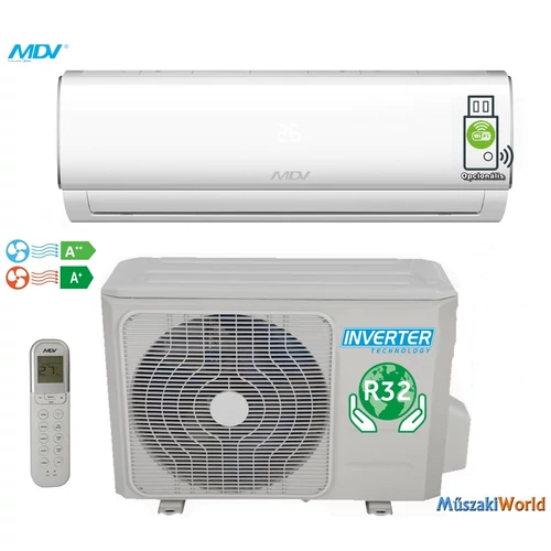 MDV by MIDEA 2,6 kw (RAG-026B-IU - 026B-OU) Inverteres Hűtő-fűtő split klíma (R32)