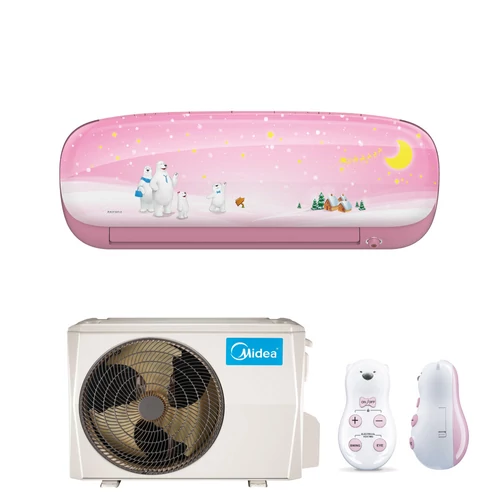 Midea Kids Pink Inverter 3,5 kw (R410A) Oldalfali,WIFI funkciós, Inverteres Hűtő-fűtő split klíma