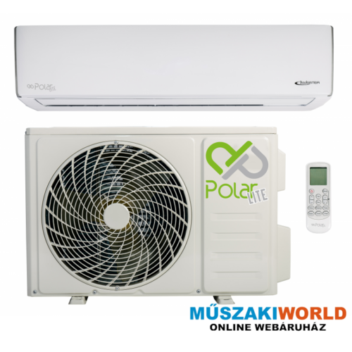 Polar Lite 2,5 kW (SDL25) Inverteres, wifi opcionálás, Hűtő-fűtő split klíma (R32)