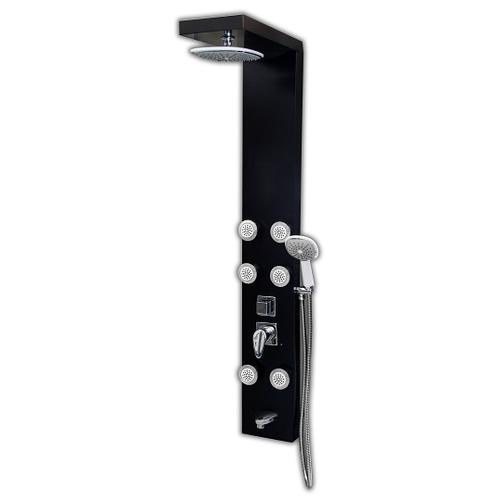Sanimix Alumínium zuhanypanel fekete LP8150
