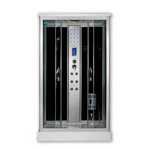 Sanimix 22.8707 Szögletes hidromasszázs zuhanykabin elektronikával 100x80x215 cm